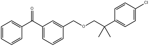 (3-((2-(4-Chlorophenyl)-2-methylpropoxy)methyl)phenyl)phenylmethanone Structure