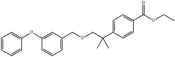 3-페녹시벤질2-(4-에톡시카르보닐페닐)-2-메틸프로필에테르 구조식 이미지