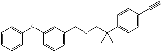 1-((2-(4-Ethynylphenyl)-2-methylpropoxy)methyl)-3-phenoxybenzene Structure
