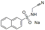 sodium N-(cyanomethyl)naphthalene-2-sulphonamidate 구조식 이미지