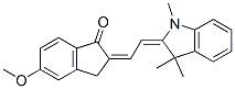 2-[(1,3-dihydro-1,3,3-trimethyl-2H-indol-2-ylidene)ethylidene]-5-methoxyindan-1-one Structure