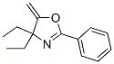 Oxazole, 4,4-diethyl-4,5-dihydro-5-methylene-2-phenyl- (9CI) Structure