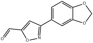 3-BENZO[1,3]DIOXOL-5-YL-ISOXAZOLE-5-CARBALDEHYDE Structure