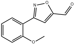 3-(2-메톡시-페닐)-이속사졸-5-카발데하이드 구조식 이미지