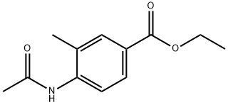 Benzoic acid, 4-(acetylamino)-3-methyl-, ethyl ester (9CI) Structure