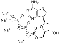 2'-DEOXYADENOSINE-5'-O-(1-티오트리포스페이트),RP-이성체나트륨염 구조식 이미지