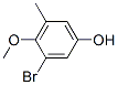 Phenol, 3-bromo-4-methoxy-5-methyl- (9CI) Structure