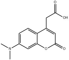 7-DIMETHYLAMINOCOUMARIN-4-ACETIC ACID Structure