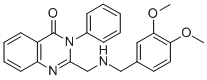 2-[[[(3,4-DIMETHOXYPHENYL)METHYL]AMINO]METHYL]-3-PHENYL-4(3H)-QUINAZOLINONE Structure