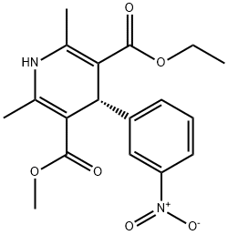 (+)-Nitrendipine Structure