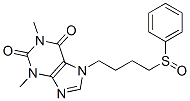 1,3-Dimethyl-7-[4-(phenylsulfinyl)butyl]-1H-purine-2,6-dione Structure