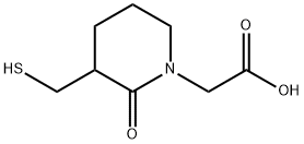 3-(mercaptomethyl)-2-oxo-1-piperidineacetic acid 구조식 이미지