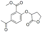 α-(4-Acetyl-2-methoxycarbonylphenoxy)-γ-hydroxybutyric acid lactone 구조식 이미지