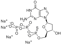 2'-DEOXYGUANOSINE-5'-O-(1-THIOTRIPHOSPHATE), RP-ISOMER SODIUM SALT Structure