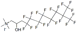 [4,4,5,5,6,6,7,7,8,8,9,9,10,11,11,11-hexadecafluoro-2-hydroxy-10-(trifluoromethyl)undecyl]trimethylammonium iodide 구조식 이미지