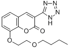 2H-1-Benzopyran-2-one, 8-(2-butoxyethoxy)-3-(1H-tetrazol-5-yl)- 구조식 이미지