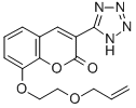 8-(2-(2-Propenyloxy)ethoxy)-3-(1H-tetrazol-5-yl)-2H-1-benzopyran-2-one 구조식 이미지
