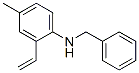 Benzenemethanamine, N-(2-ethenyl-4-methylphenyl)- (9CI) Structure