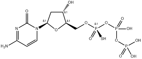 2'-DEOXYCYTIDINE-5'-O-(1-THIOTRIPHOSPHATE), RP-ISOMER SODIUM SALT 구조식 이미지