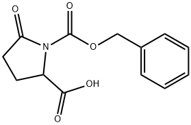 1-benzyl hydrogen 5-oxopyrrolidine-1,2-dicarboxylate 구조식 이미지