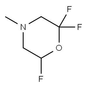Morpholine,  2,2,6-trifluoro-4-methyl- 구조식 이미지