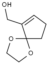 2-Hydroxymethyl-2-cyclopentenoneethyleneketal Structure