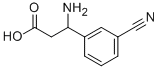 DL-3-아미노-3-(3-시아노-페닐)-프로피온산 구조식 이미지