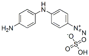 4-[(4-aminophenyl)amino]benzenediazonium hydrogen sulphate Structure