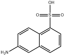 6-Amino-1-naphthalenesulfonic acid 구조식 이미지