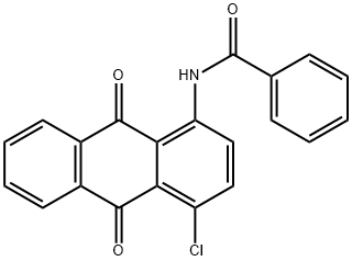 N-(4-클로로-9,10-디히드로-9,10-디옥소-1-안트릴)벤즈아미드 구조식 이미지