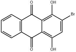 2-bromo-1,4-dihydroxyanthraquinone  구조식 이미지