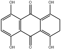 2,3-dihydro-1,4,5,8-tetrahydroxyanthraquinone Structure