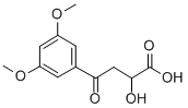 4-(3,5-다이메톡시페닐)-4-옥소-2-하이드록시부탄산 구조식 이미지