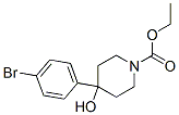 ethyl 4-(4-bromophenyl)-4-hydroxypiperidine-1-carboxylate  구조식 이미지