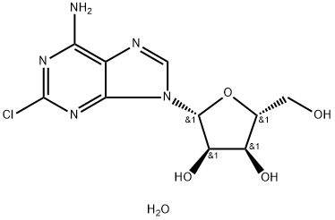 2-Chloroadenosine hemidydrate 구조식 이미지