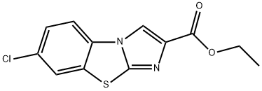 7-CHLOROIMIDAZO[2,1-B]BENZOTHIAZOLE-2-CARBOXYLIC ACID ETHYL ESTER 구조식 이미지
