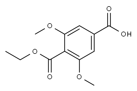 4-(ethoxycarbonyl)-3,5-dimethoxybenzoic acid 구조식 이미지