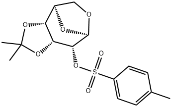 1,6-ANHYDRO-3,4-O-ISOPROPYLIDENE-2-TOSYL-B-D-GALACTOPYRANOSE 구조식 이미지