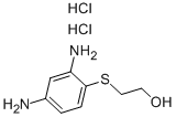 2-[(2,4-diaminophenyl)thio]ethanol dihydrochloride 구조식 이미지