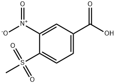 4-METHANESULFONYL-3-NITRO-BENZOIC ACID Structure