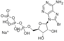 8-Bromoadenosine 5′-triphosphate sodium salt структурированное изображение