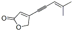 4-(4-Methyl-3-penten-1-ynyl)furan-2(5H)-one Structure