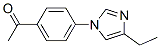 Ethanone, 1-[4-(4-ethyl-1H-imidazol-1-yl)phenyl]- (9CI) Structure