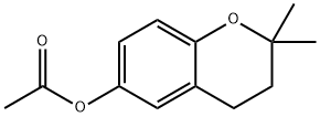 2H-1-Benzopyran-6-ol,3,4-dihydro-2,2-dimethyl-,acetate(9CI) 구조식 이미지