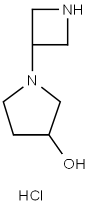 1-(3-아제티디닐)-3-피롤리디놀디히드로클로라이드 구조식 이미지