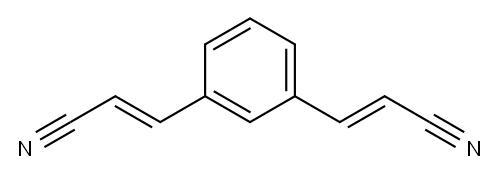 2-Propenenitrile,  3,3-(1,3-phenylene)bis- 구조식 이미지