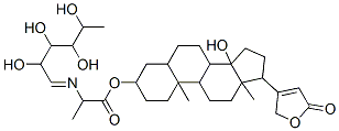 [14-hydroxy-10,13-dimethyl-17-(5-oxo-2H-furan-3-yl)-1,2,3,4,5,6,7,8,9, 11,12,15,16,17-tetradecahydrocyclopenta[a]phenanthren-3-yl] 2-(2,3,4,5 -tetrahydroxyhexylideneamino)propanoate Structure