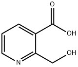 3-Pyridinecarboxylic acid, 2-(hydroxymethyl)- (9CI) 구조식 이미지