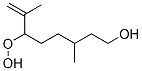 3,7-Dimethyl-6-(hydroperoxy)-7-octene-1-ol 구조식 이미지