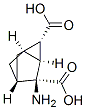 Tricyclo[2.2.1.02,6]heptane-1,3-dicarboxylic acid, 3-amino-, (1R,2S,3S,4R,6R)- (9CI) 구조식 이미지